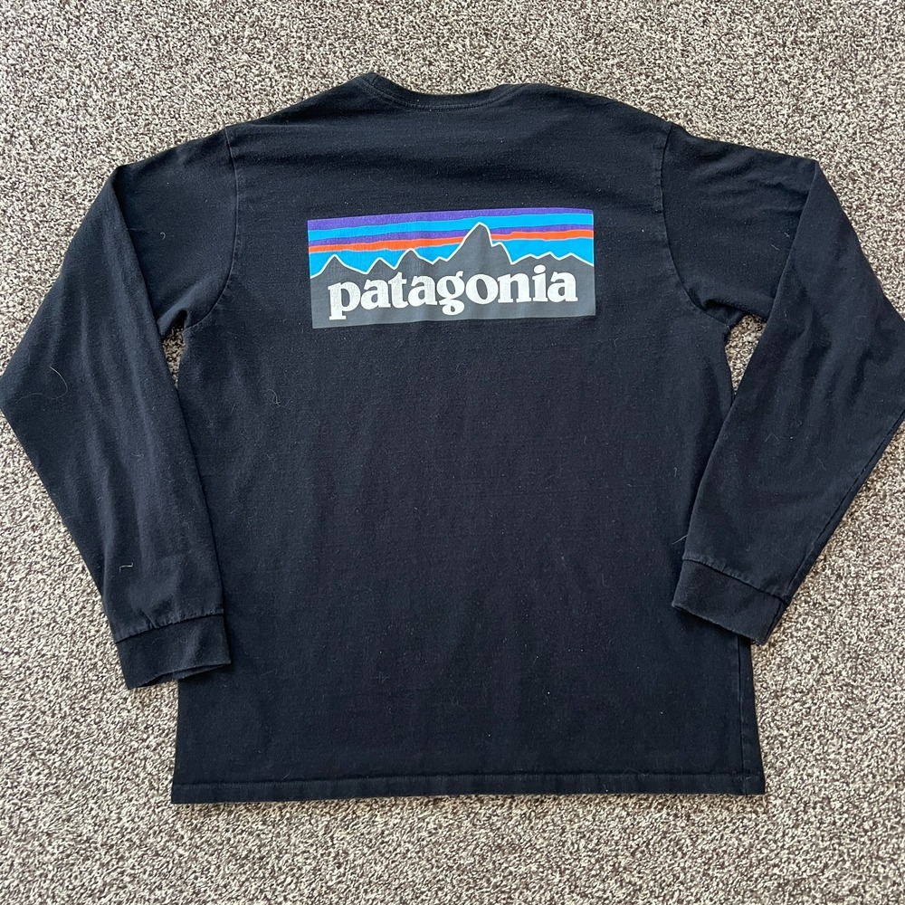 Patagonia Long Sleeve Responsibili-Tee T Shirt Fitz Roy T-Shirt Men's Medium